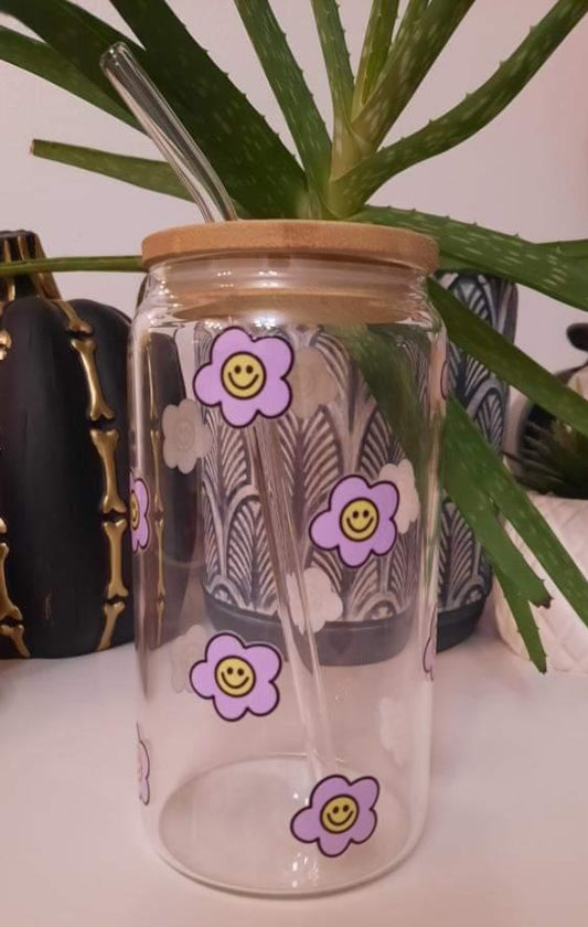🙂🌸Verre à café "Flower Power"🌸🙂