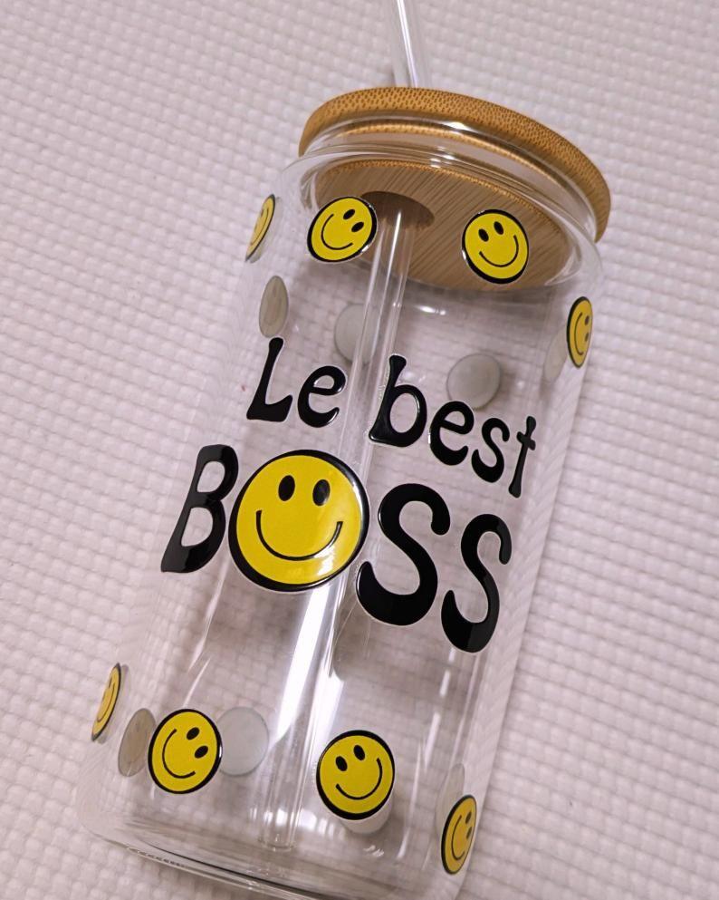 🙂👌Verre "Le best boss"👌🙂