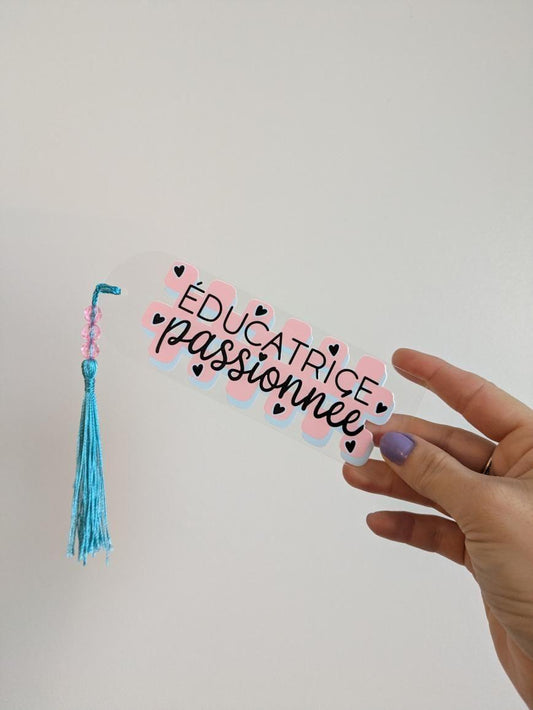 📖🩵Marque-page "Éducatrice passionnée"🩵📖