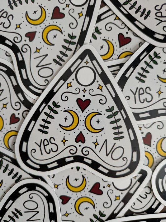 🌙🖤 Aimant à frigo "planchette ouija" 🖤🌙