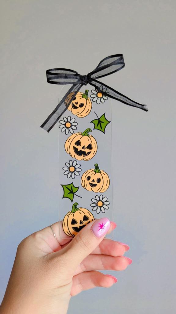 🎃📚Marque-page "flowers and pumpkins"📚🎃