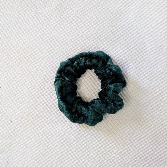 Chouchou velours vert