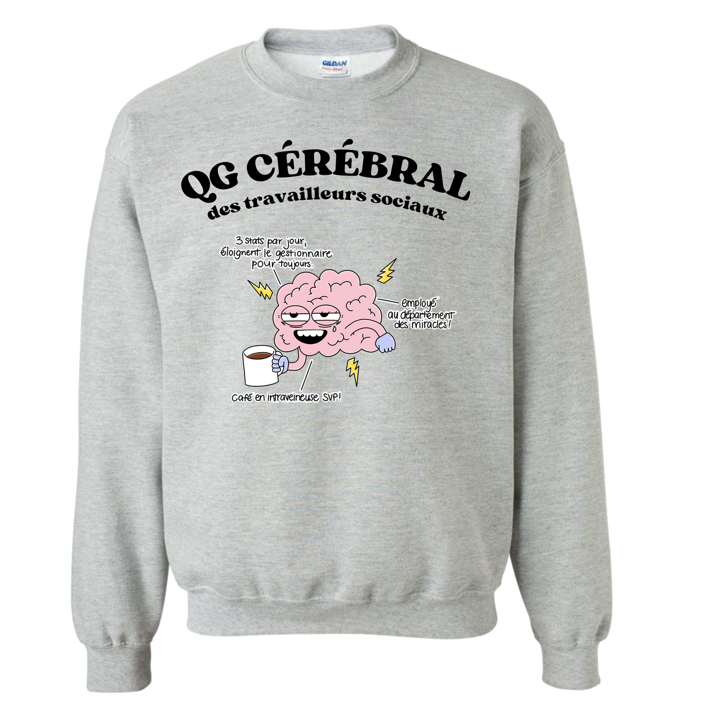 Crewneck "Travailleurs sociaux"